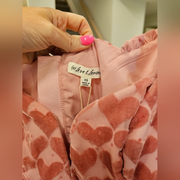 For Love & Lemons                     Theresa Mini Dress in Pink - Picture 6 of 7